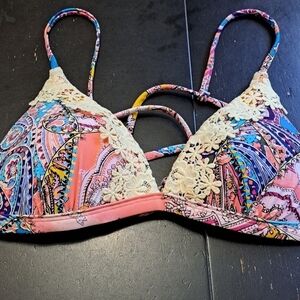 Time and True Bikini Swim Suit Top   Size M